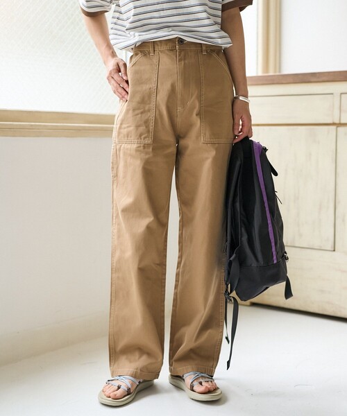 「FREAK'S STORE」 チノパンツ SMALL グリーン レディース_画像3