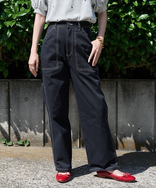 「FREAK'S STORE」 チノパンツ SMALL グリーン レディース_画像7