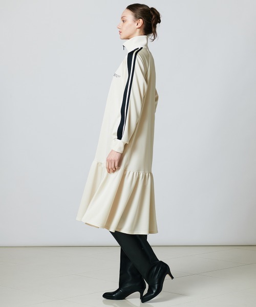 「ESSENTIAL」 長袖ワンピース 38 アイボリー レディース_画像3