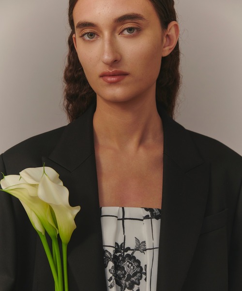 コート チェスターコート 「LOULOU WILLOUGHBY」ビスコースツイルチェスターコート レディースの画像