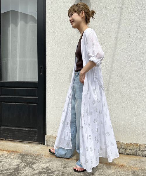 NE QUITTEZ PAS!（ヌキテパ） 長袖ワンピース FREE ブラウン