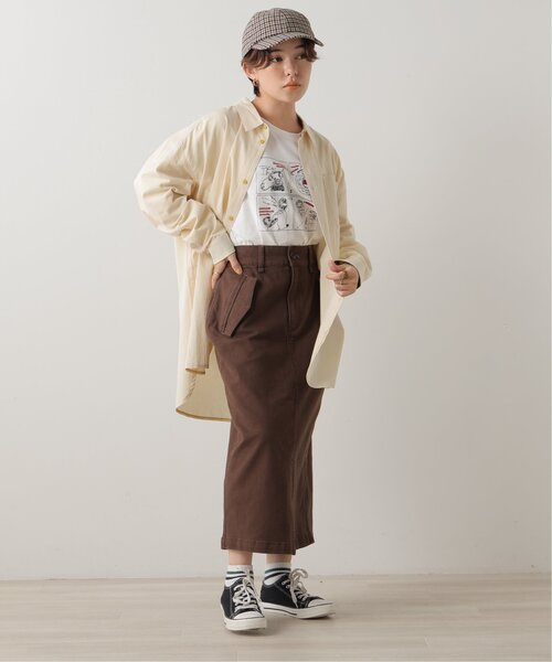 「DOUBLE NAME」 タイトスカート FREE ブラウン レディース_画像6