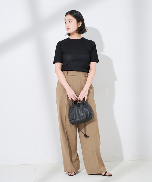 「journal standard L'essage」 半袖ニット FREE アイボリー レディース_画像5
