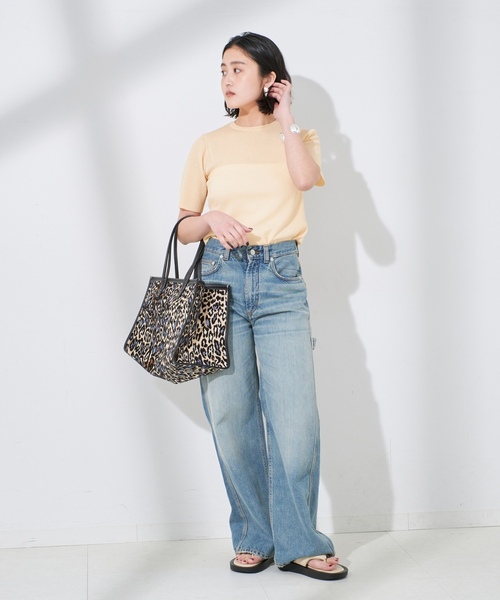 「journal standard L'essage」 半袖ニット FREE アイボリー レディース_画像8
