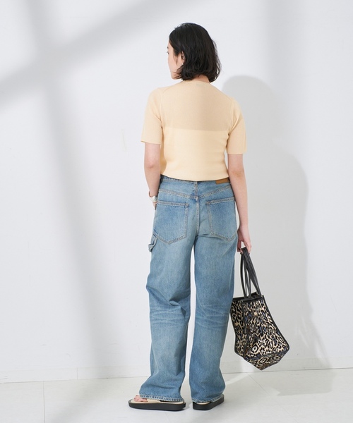 「journal standard L'essage」 半袖ニット FREE アイボリー レディース_画像9