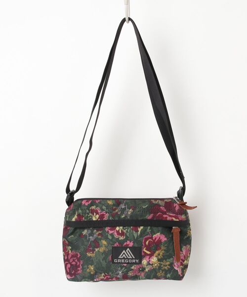 【美品】Gregory 花柄 ショルダー GREGORY（グレゴリー） 花柄ショルダーバッグ - グリーン レディース