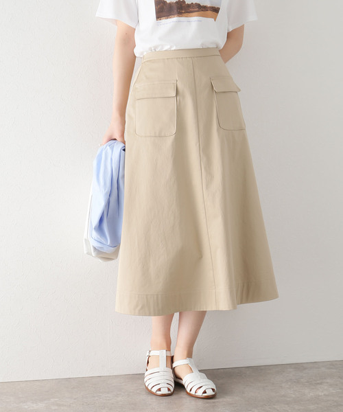 「La TOTALITE」 スカート 38 ネイビー レディース_画像2