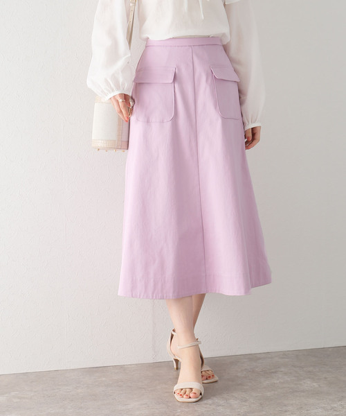 「La TOTALITE」 スカート 38 ネイビー レディース_画像3