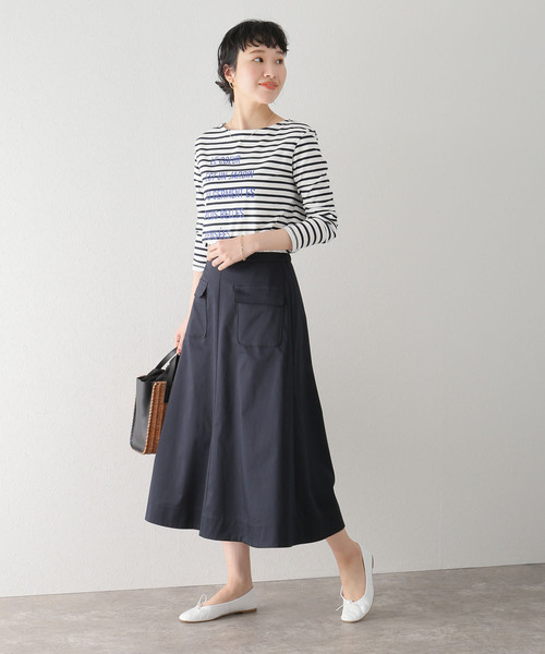 「La TOTALITE」 スカート 38 ネイビー レディース_画像6