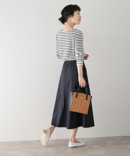 「La TOTALITE」 スカート 38 ネイビー レディース_画像7