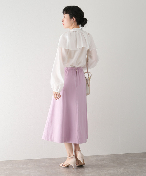 「La TOTALITE」 スカート 38 ネイビー レディース_画像9