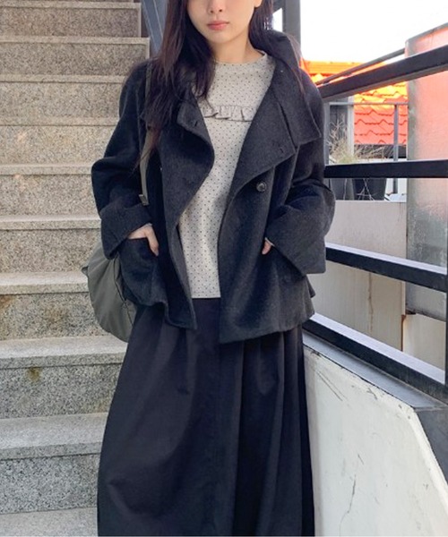 ピーコート pコート リトルショートPコート レディース : ZOZOTOWN