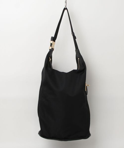 「ORSETTO」 ワンポイントショルダーバッグ - ブラック レディース_画像2