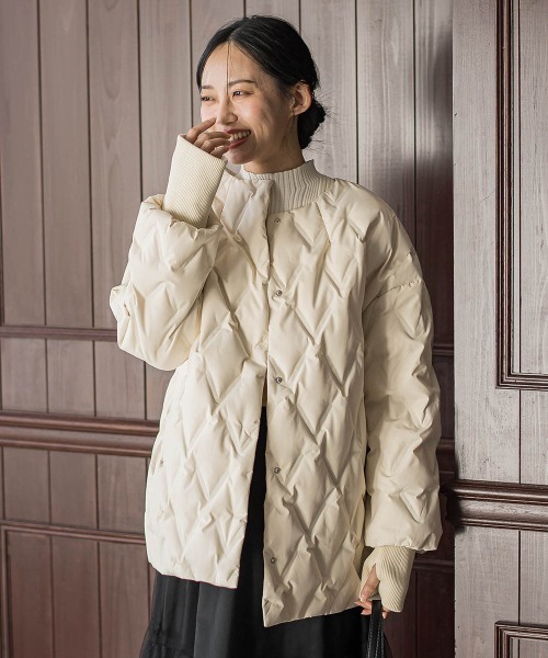 LAUTREAMONT ロートレアモン ステッチレスライトダウンアウター コート ステッチレスダウンコート | Droite lautreamont（ドロワット ロート