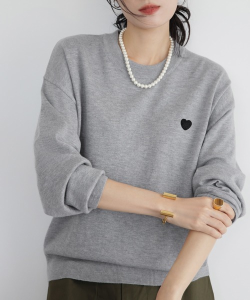 「ELFRANK」 長袖ニット FREE グレー レディース_画像3