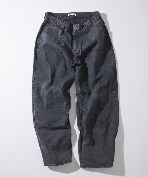 「FREAK'S STORE」 デニムパンツ LARGE チャコールグレー メンズ_画像2