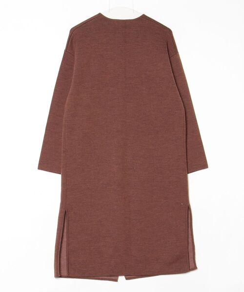 LADY LUCK LUCA（レディラックルカ） ノーカラーコート - ブラウン