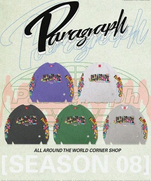 Paragraph（パラグラフ） スウェットカットソー FREE パープル メンズ