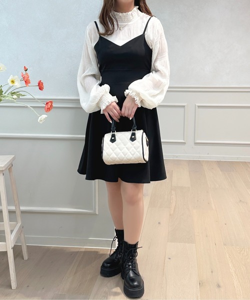 「apres jour」 キャミソールワンピース フリー ブラック レディース_画像5