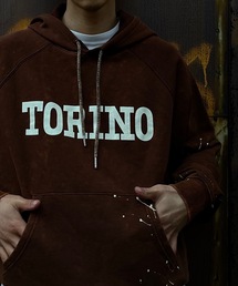 「MandO（Auntie Rosa）」 プルオーバーパーカー MEDIUM チャコールグレー メンズの画像7