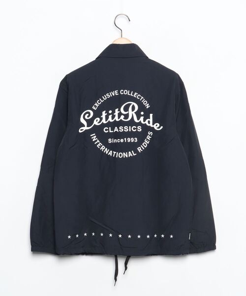 「LET IT RIDE」 コーチジャケット SMALL ブラック メンズ_画像2