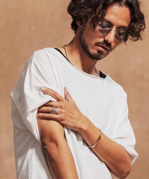「Jih Nunc」 半袖Tシャツ S ブラック メンズ_画像3