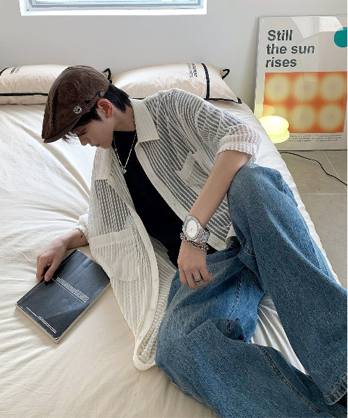 「neos」 半袖シャツ X-LARGE ホワイト メンズ_画像2