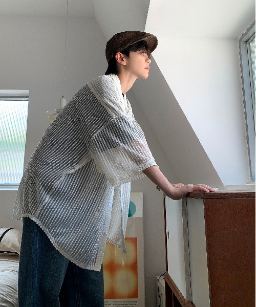 「neos」 半袖シャツ X-LARGE ホワイト メンズ_画像6