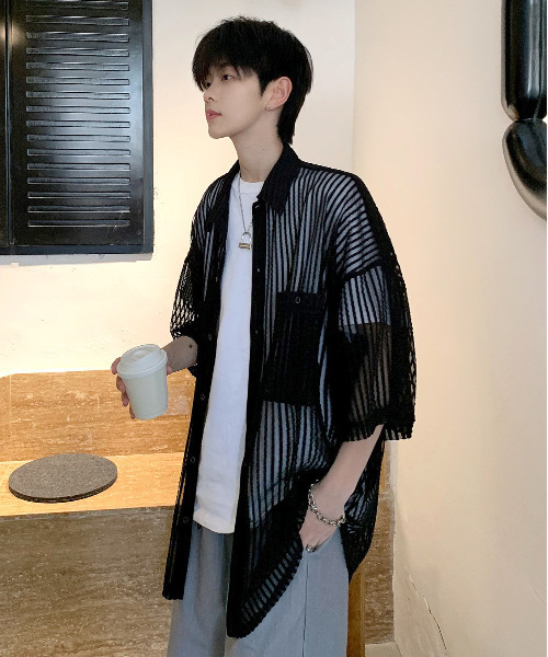 「neos」 半袖シャツ X-LARGE ホワイト メンズ_画像8