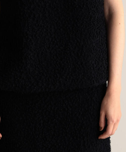 「BACCA」 ロングスカート 34 ネイビー レディース_画像2