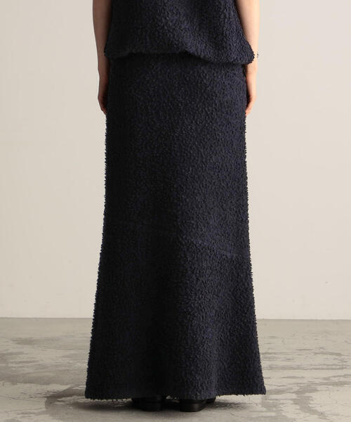 「BACCA」 ロングスカート 34 ネイビー レディース_画像6