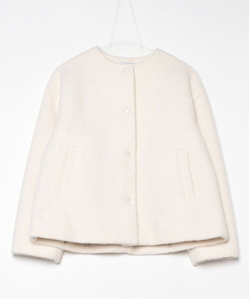 BEAUTY＆YOUTH UNITED ARROWS ノーカラージャケット M オフホワイト
