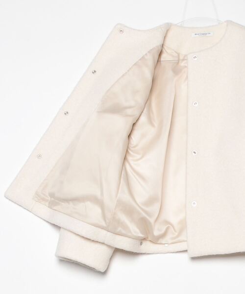 BEAUTY＆YOUTH UNITED ARROWS ノーカラージャケット M オフホワイト