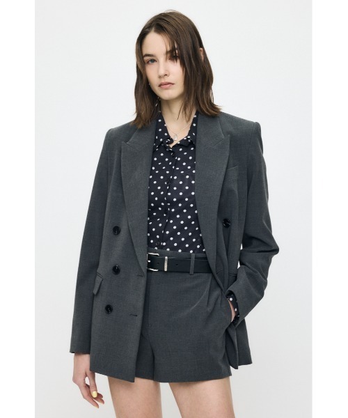 【完売品】26年SS新作moussy DOUBLE BREASTED ジャケット MOUSSY（マウジー） ジャケット テーラードジャケット 入学式 「26年SS