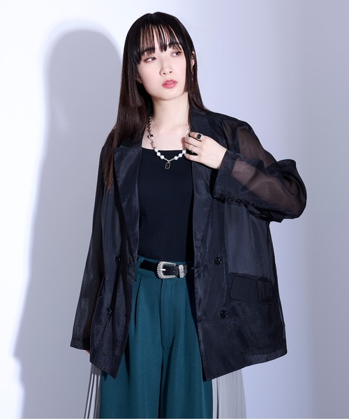 「Ellno Loset」 テーラードジャケット SMALL ブラック メンズ_画像3