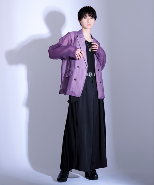 「Ellno Loset」 テーラードジャケット SMALL ブラック メンズ_画像6