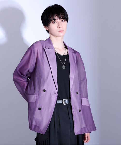 「Ellno Loset」 テーラードジャケット SMALL ブラック メンズ_画像8