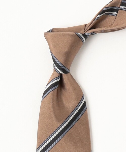 BEAMS F（ビームスF） ネクタイ シルク ストライプ ネクタイ