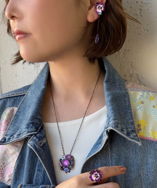 ANNA SUI（アナスイ） ネックレス フラワーモチーフ ネックレス