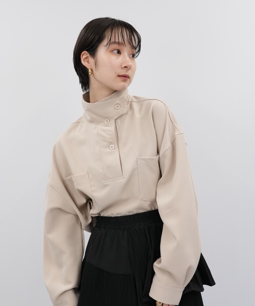 「Uenui」 「Grace＆Chili」長袖カットソー FREE ベージュ レディース_画像4