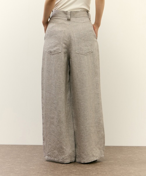 ADAM ET ROPE'（アダムエロペ） ワイドパンツ パンツ リネンタック