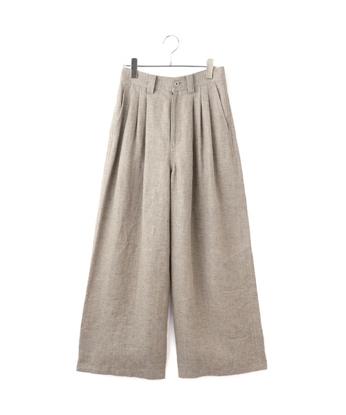 ADAM ET ROPE'（アダムエロペ） ワイドパンツ パンツ リネンタック