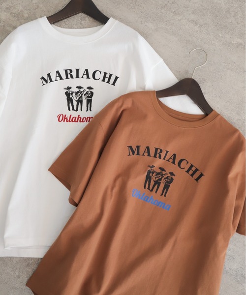 tシャツ マリアッチプリント クルーネックTEE レディース : ZOZOTOWN