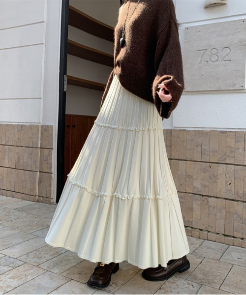 「Doula Doula」 フレアスカート FREE アイボリー レディース_画像3