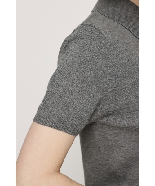 SLY（スライ） ポロシャツ ポロ HG KNIT POLO TOPS ハイゲージ