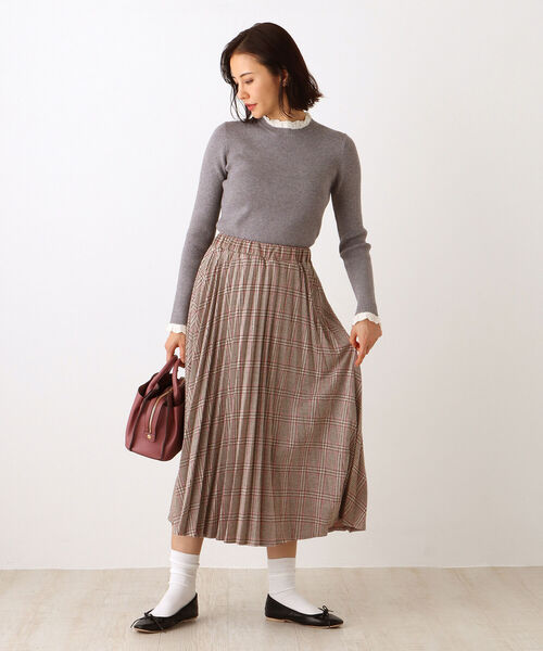 「Afternoon Tea」 プリーツスカート MEDIUM グリーン レディース_画像3