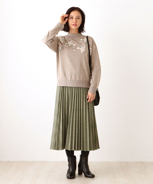 「Afternoon Tea」 プリーツスカート MEDIUM グリーン レディース_画像8