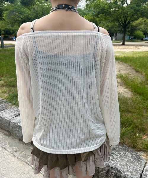 「XU」 「TheHands」長袖カットソー ONE SIZE ホワイト レディース_画像3