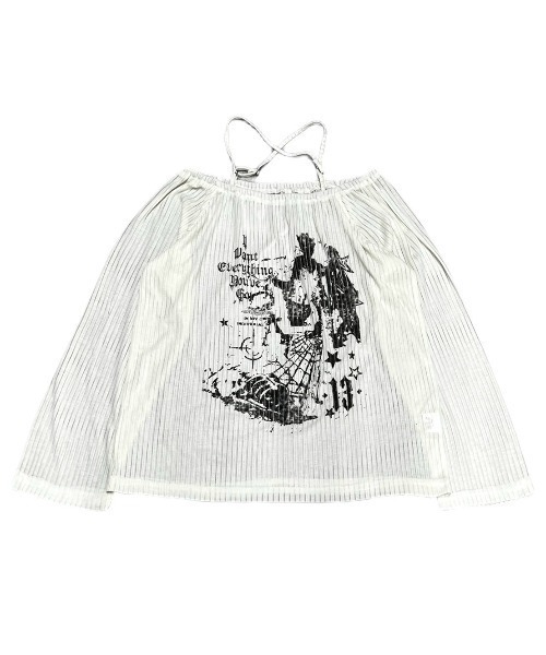 「XU」 「TheHands」長袖カットソー ONE SIZE ホワイト レディース_画像8