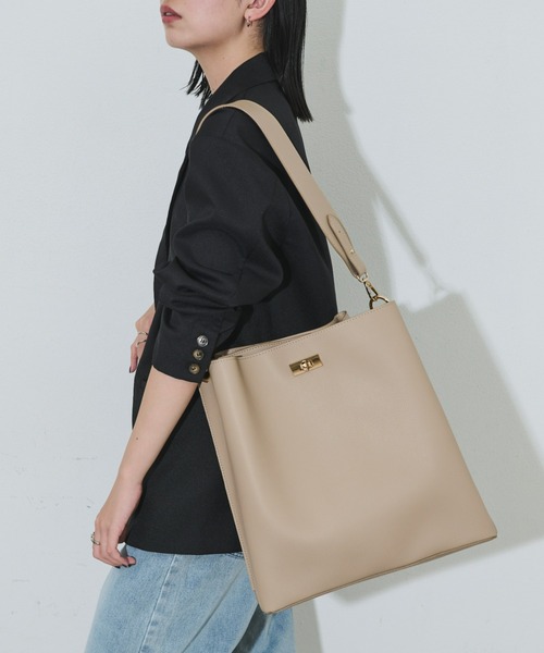 「Aunt Marie's」 2WAYバッグ FREE ベージュ レディース_画像2